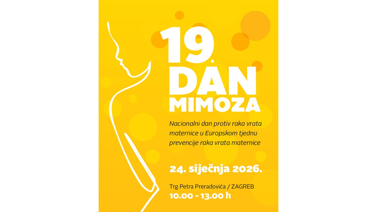 Javnozdravstvena akcija Dan mimoza i Europski tjedan prevencije raka vrata maternice 2026.